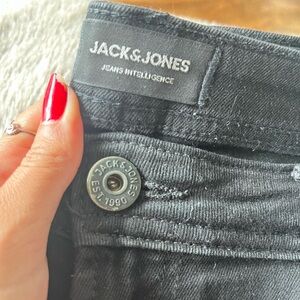 Jack & Jones Men's Black Skinny Jeans